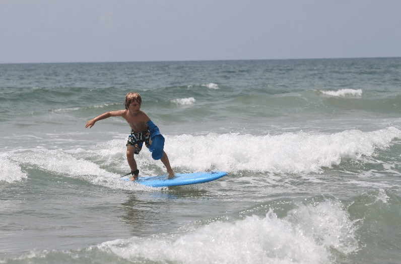 Surfing with a broken arm