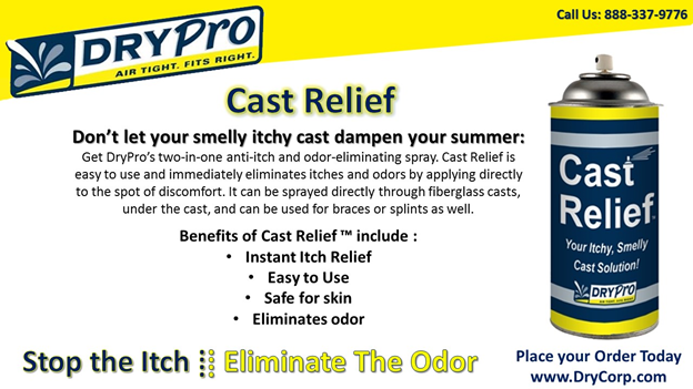 Cast Relief for smelly itchy cast