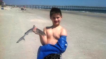 Vacation fishing with a broken bone